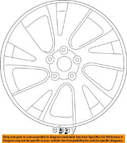 Used Wheel fits 2015 Nissan Murano 20x7-1/2 alloy chrome 5-split spoke Grade A