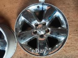 Used Wheel fits 2015 Ram Dodge 1500 pickup road wheel 20x8 chrome clad opt WRK