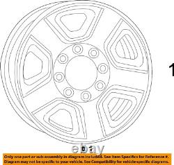 Used Wheel fits 2015 Ram Dodge 3500 pickup Chassis Cab SRW 18x8 steel chrome cl