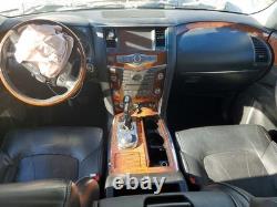 Used Wheel fits 2016 Infiniti QX80 22x8 alloy 14 spoke road wheel dark chrome L