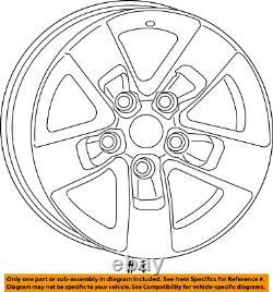 Used Wheel fits 2016 Ram Dodge 1500 pickup road wheel 20x8 chrome clad opt WRK