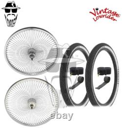 VTG LOWRIDER 20 DAYTON 144 SPOKE FRONT & COASTER STEEL RIMS WithLOWRIDER TIRES