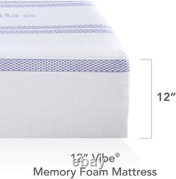 Vibe Gel Memory Foam 12-Inch Mattress Certipur-Us Certified Bed-In-A-Box, Qu
