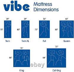 Vibe Gel Memory Foam 12-Inch Mattress Certipur-Us Certified Bed-In-A-Box, Qu