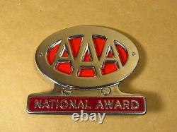 Vintage 1950s NOS AAA National Award Auto License Plate Topper Hot Rat Rod Sign