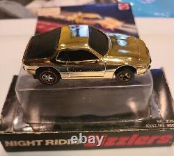 Vintage 1976 Mattel Hot Wheels Night Ridin Sizzlers Moon Ghost Gold Chrome