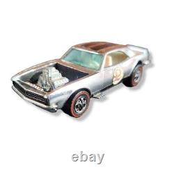 Vintage Hot Wheels Redline Chrome Club Heavy Chevy Camaro 1969 #2 White Interior