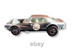 Vintage Hot Wheels Redline Chrome Club Heavy Chevy Camaro 1969 #2 White Interior