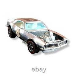 Vintage Hot Wheels Redline Chrome Club Heavy Chevy Camaro 1969 #2 White Interior