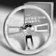 W-Power 432mm White Wood Grip 5-Hole Aluminum Chrome 17-Inch Steering Wheel+Horn