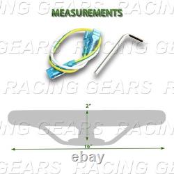 W-power 406mm White Wood Grip 2 Deep Dish Chrome 4-spokes 16 Steering Wheel