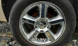 Wheel 20x8-1/2 5 Spoke Covered Lug Nuts Chrome Fits 11-14 SUBURBAN 1500 349709