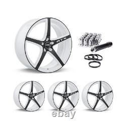 Wheel Rims Set with Chrome Lug Nuts Kit for 86-04 Cadillac Seville P813496 17 in