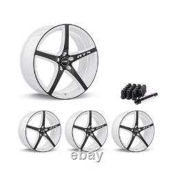 Wheel Rims Set with Chrome Lug Nuts Kit for 98-24 Honda Accord P813461 17 inch