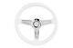 White Boat Steering wheel With Adapter 3 spoke boats with 3/4 tapered key Marine