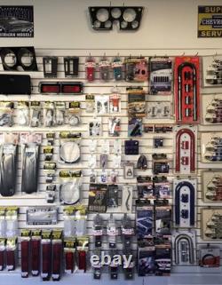 White and Chrome Hot Rod Steering Wheel - 9 Hole for GM Columns, Ididit, etc