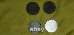 White and Gold Luxor Wire Wheel Chips Emblems Decals Set of 4 Size 2.25in