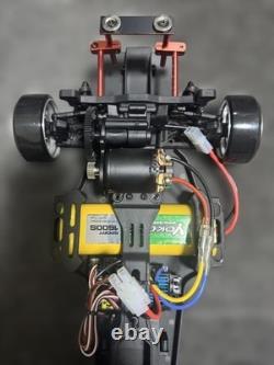 YOKOMO RC Car 180SX Rocket Bunny 1/10 Scale Drift Package White Chrome Wheels