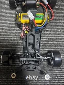 YOKOMO RC Car 180SX Rocket Bunny 1/10 Scale Drift Package White Chrome Wheels