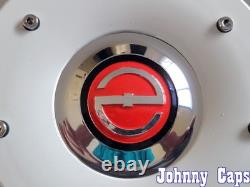ZOE Wheels # C-D146-C. CHROME/WHITE Custom Wheel Center Cap 49 (QTY. 1)