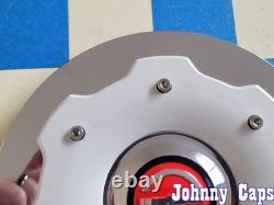 ZOE Wheels # C-D146-C. CHROME/WHITE Custom Wheel Center Cap 49 (QTY. 1)