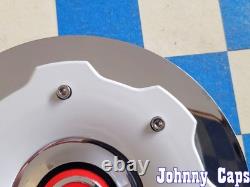 ZOE Wheels # C-D146-C. CHROME/WHITE Custom Wheel Center Cap 49 (QTY. 1)