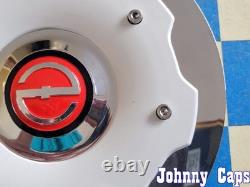 ZOE Wheels # C-D146-C. CHROME/WHITE Custom Wheel Center Cap 49 (QTY. 1)