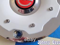 ZOE Wheels # C-D146-C. CHROME/WHITE Custom Wheel Center Cap 49 (QTY. 1)