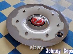 ZOE Wheels # C-D146-C. CHROME/WHITE Custom Wheel Center Cap 49 (QTY. 1)