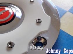ZOE Wheels # C-D146-C. CHROME/WHITE Custom Wheel Center Cap 49 (QTY. 1)