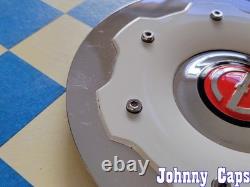 ZOE Wheels # C-D146-C. CHROME/WHITE Custom Wheel Center Cap 49 (QTY. 1)