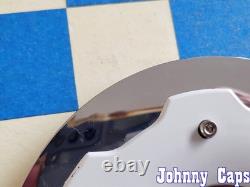 ZOE Wheels # C-D146-C. CHROME/WHITE Custom Wheel Center Cap 49 (QTY. 1)
