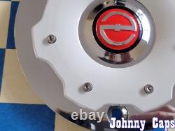 ZOE Wheels # C-D146-C. CHROME/WHITE Custom Wheel Center Cap 49 (QTY. 1)