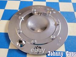 ZOE Wheels # C-D146-C. CHROME/WHITE Custom Wheel Center Cap 49 (QTY. 1)