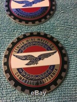 Zenith Wire Wheel CO Cambell California 2.25 Metal Chip Red/White/Blue/Chrome