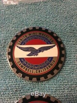 Zenith Wire Wheel CO Cambell California 2.25 Metal Chip Red/White/Blue/Chrome